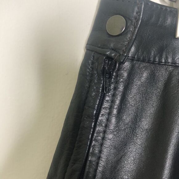 Vintage 90’s G-III Genuine Leather skirt black size 11/12 medium - Picture 3 of 8